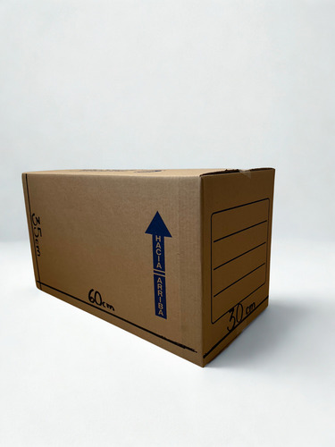 25pzas Caja De Cartón (tipo Huevo) 35cm X 60cm X 30cm Marrón Claro