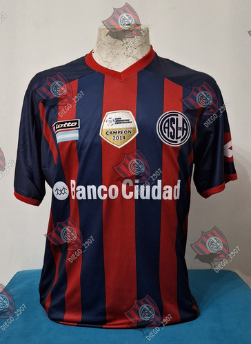 Camiseta San Lorenzo Parche Pecho Campeon Libertadores 2014 
