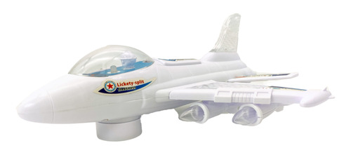 Brinquedo Avião Som E Luz Plane Fighter Futuro Kids Fu3265
