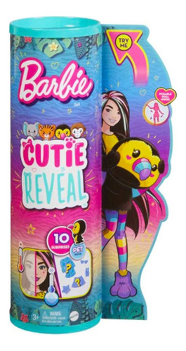 Muñeca Barbie Cutie Reveal Muñeca Animales De La Selva Tucan