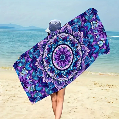 Una Toalla De Playa De Estilo Bohemio
