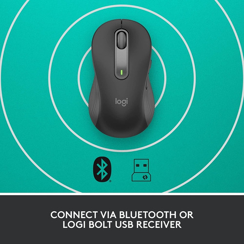 Mouse Logitech Inalámbrico M650 L Left Para Usuarios Zurdos