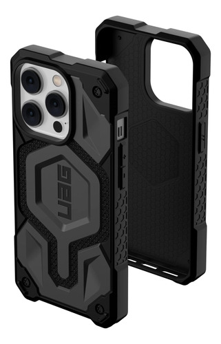 Funda Uag Para iPhone 14 Pro Shockpr Rugged Mag K Silver