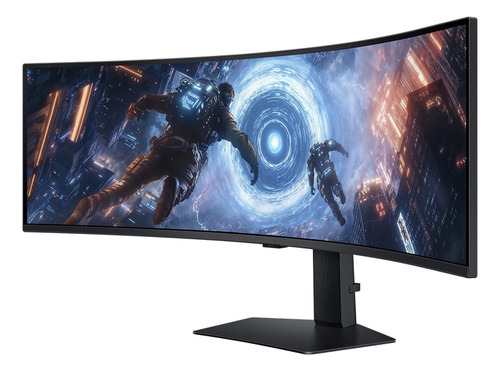 Monitor Odyssey G9 49 , Dqhd, 144hz, 1ms,ajuste De Altura Cor Preto