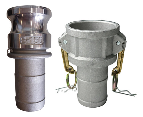 Juego Acople Camlock C-1,5'' Hembra Y E-1,5'' Macho