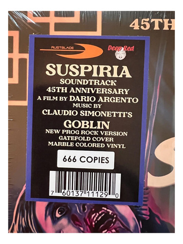 Claudio Simonetti's Goblin-suspiria Soundtrack. Vinilo Color