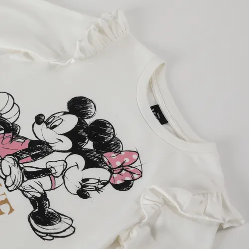 Polera Manga Larga Niña Minnie The Love Beige Minnie