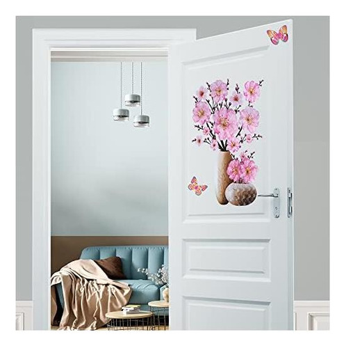 Supzone 3d Jarrón Pegatinas De Pared Decoración Floral De De