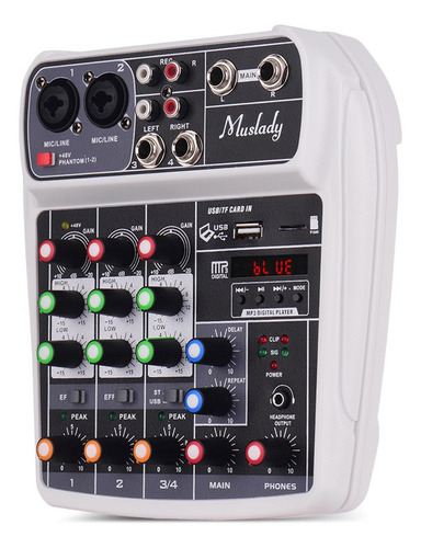 Muslady Ai-4 - Mezclador De Audio Digital Compacto