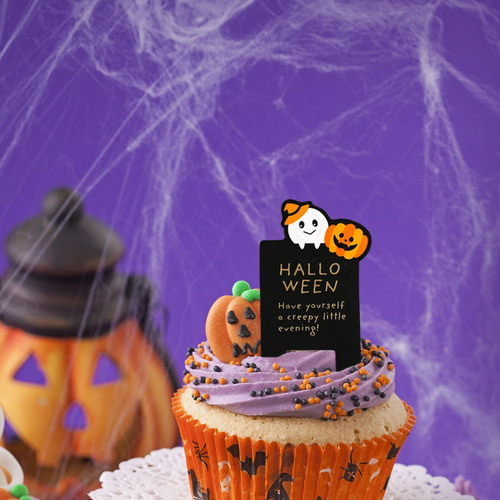 5 X 50 Piezas De Adornos Para Cupcakes De Halloween Para