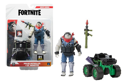 Fortnite Figura Acción Oso Patrullero Polar Soldado Bazooka