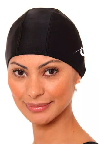 Kit Óculos Natação Touca De Tecido Sapatilha Hidroginástica Cor Touca Preto - Sapatilha Preto M