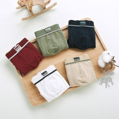 Calzoncillos Niños Boxer Algodón Transpirable 5pcs 2-16años