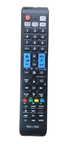 Control Remoto Tv Universal Rm-l1080 Tcl Jvc Hitachi 