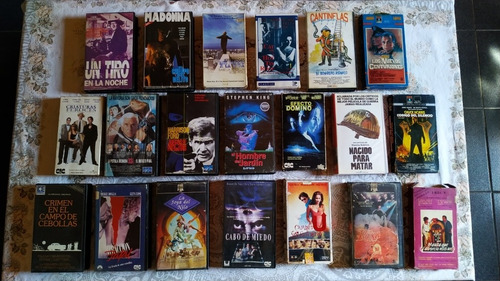 Lote 20 Vhs Originales Probados En Perfecto Estado Sin Moho