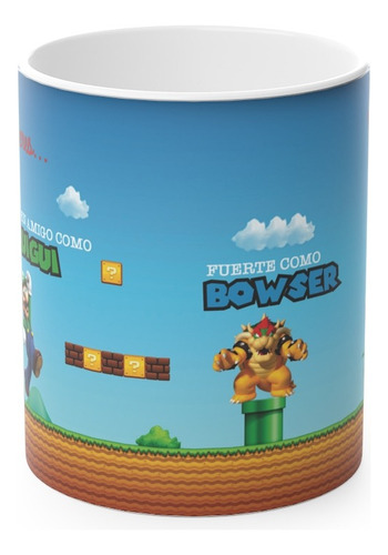 Taza Mágica Café Regalo Papá Super Mario Nintendo Luigi Toad