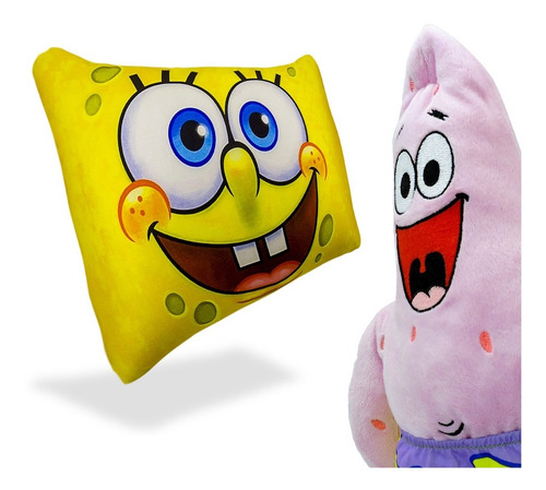 Almofada Bob Esponja Com Boneco De Pelúcia Patrick Oferta