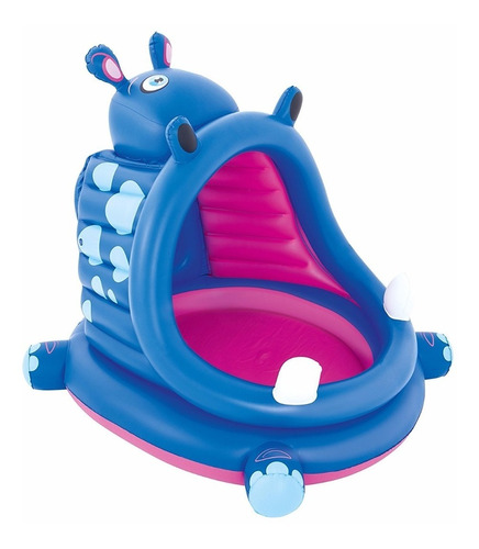 Piscina Inflable Hipopotamo Con Techo Bestway 1,12mt 