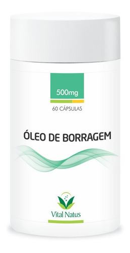 Óleo De Borragem - 60 Cápsulas 500mg - Vital Natus