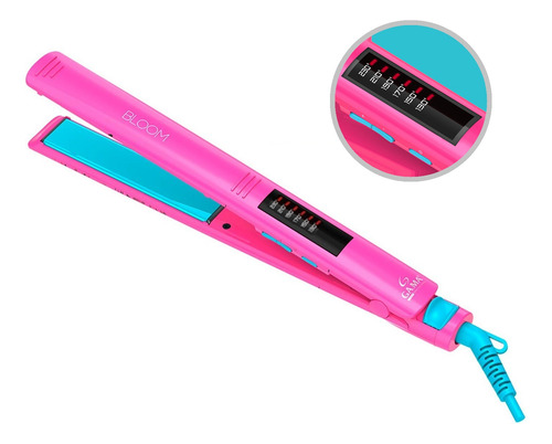 Plancha Alisador De Pelo Gama Elegance Led Bloom Rosa