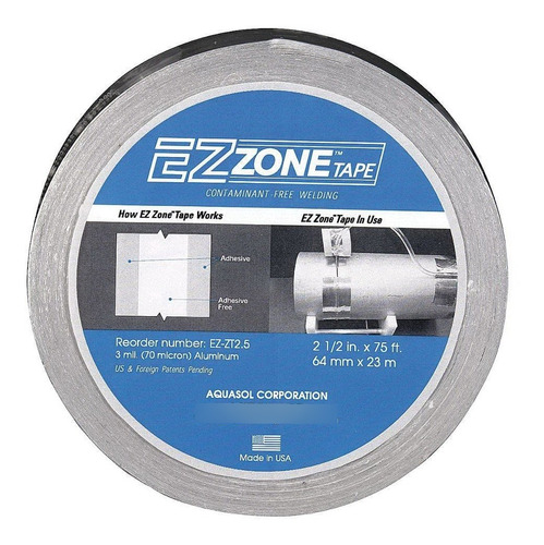 Cinta Adhesiva Aquasol Ez-zt2.5 Ez Zone, 2.5 Pulgadas De Anc