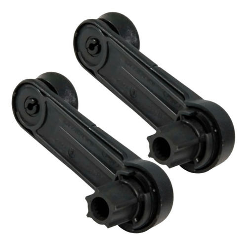 Par Manivelas Reguladoras Do Vidro Ranger F250 F14000 1998/ Preto