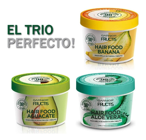 Hair Food Garnier Platano + Aguacate + Aloe | MercadoLibre