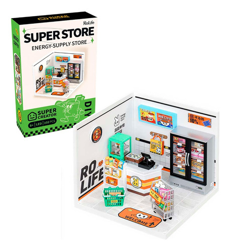 Maqueta 3d Super Store Energy-supply - Rolife