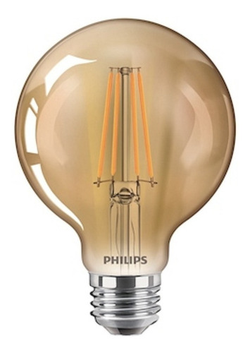 Foco Led Bulbo Philips 4.5 Watts 300 Lúmenes Luz  Ámbar