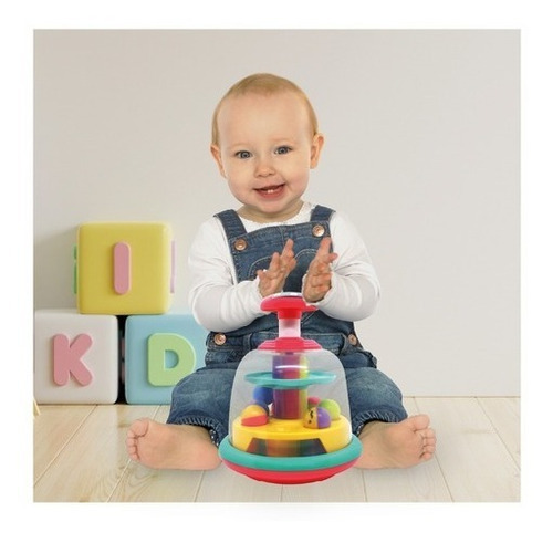 Imagen 6 de 6 de Juego Spin Ball Torbellino De Pelotitas Ok Baby Para Bebe Color Multicolor