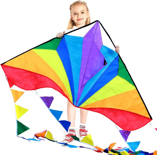 Honbo Bandera Cometa Para Niños Arcoiris Rainbow