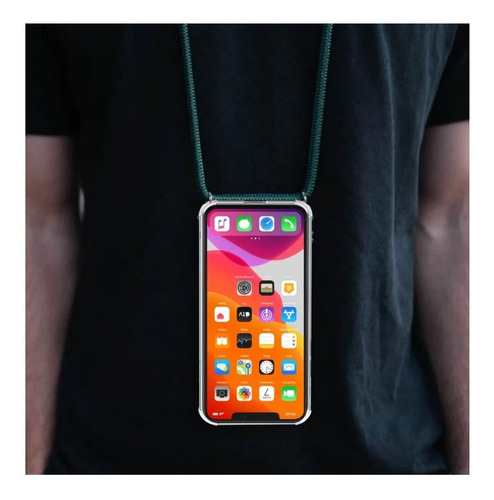 Imagen 6 de 8 de Funda Transparente Colgante Cordon Para Todos Los iPhone