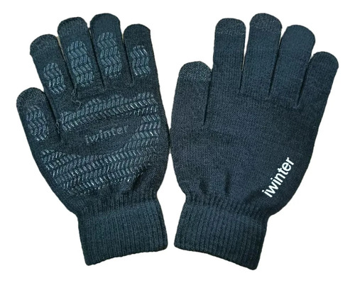 Guantes De Punto Para Invierno, Con Forro Polar Cálido, Engr