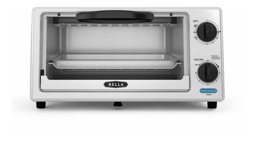 Horno Tostador 10 Litros Acero Inoxidable 1000w 4 Rebanadas