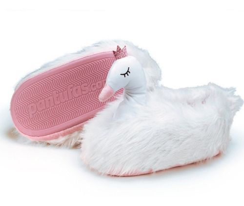 Pantufa 3d Cisne Importway Adulta E Criança Menina