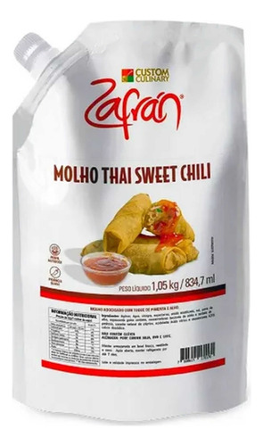 Molho Agridoce Com Pimenta Thai Sweet Chili Zafran 