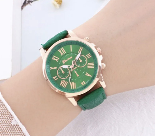 Reloj Geneva Mujer Verde.
