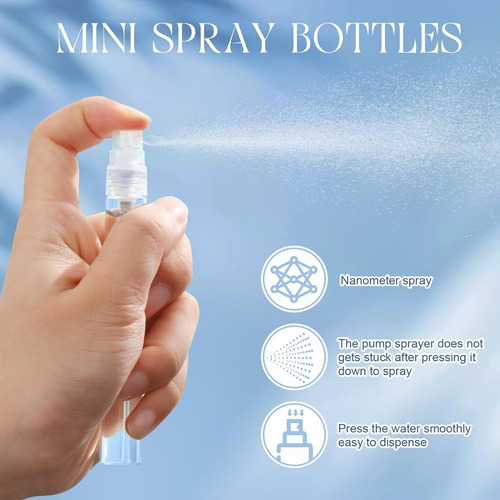 100 Botellas De 10 Ml/5 Ml En Aerosol Para Perfume De Vidrio