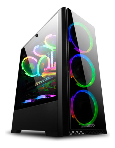 Gabinete Pc Gamer Sentey T20 Sf Usb 3.0 4 Coolers Rgb Filtro (Reacondicionado)