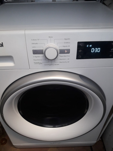 Lavasecarropas Whirlpool Wcf09by 9kg Inverter Funciona Todo Blanco (Usado)