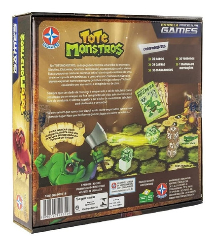 Tote Monstros - Jogo De Tabuleiro - Estrela
