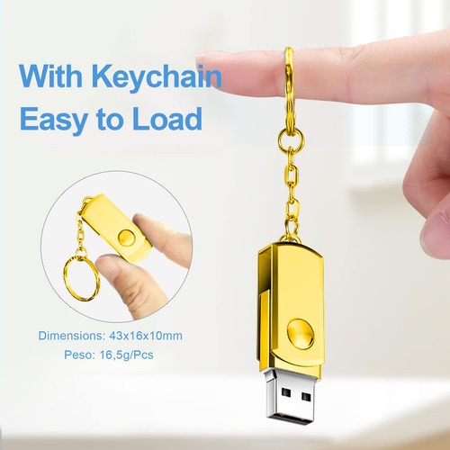 Memoria Usb 8gb 10pcs,yuxikis Usb Flash Drive Con Llavero
