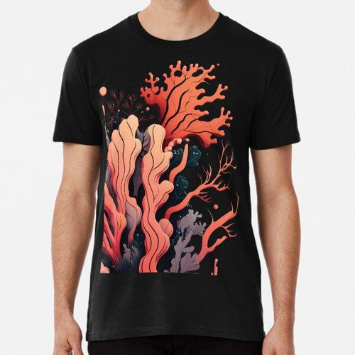 Remera Coral Reefs, Vibrant Colors And Intricate Shapes Algo