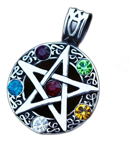 Ghost Store Collar Wicca Pentagrama Estrella Inoxidable 