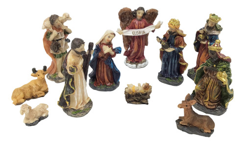 Juego De 11 Figuras De Pesebre Navideas, Festivas, Decoracio