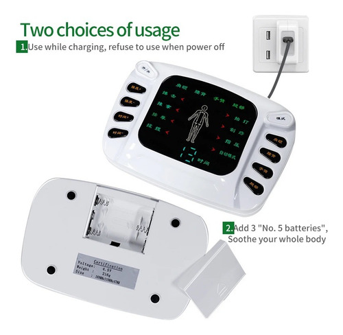 Masajeador Acupuntura Eléctrico Tens De Cuerpo Completo