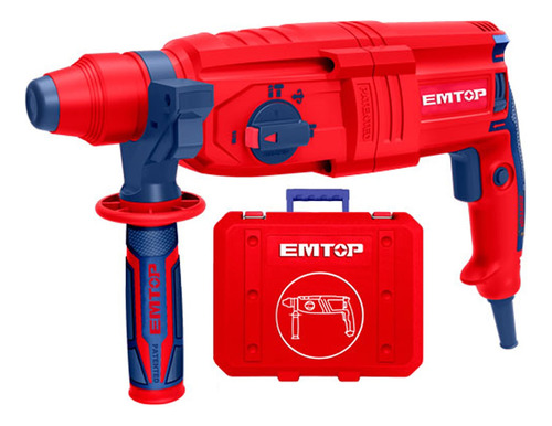 Rotomartillo Emtop Erhrl801 800w En Valija Con Mechas Puntas