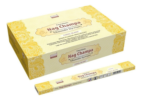 Incenso Massala Nag Champa Copal Branco Box Com 25 Caixas