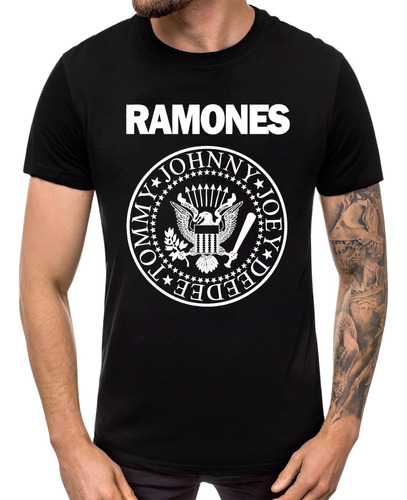 Camiseta Ramones Banda Punk Rock Masculina Camisa