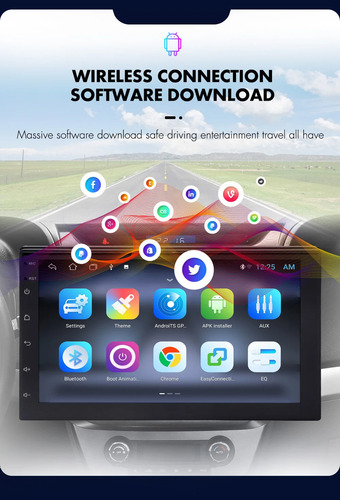 Autoradio Android Gps Wifi 9 Pulgadas 2din Con Cámara